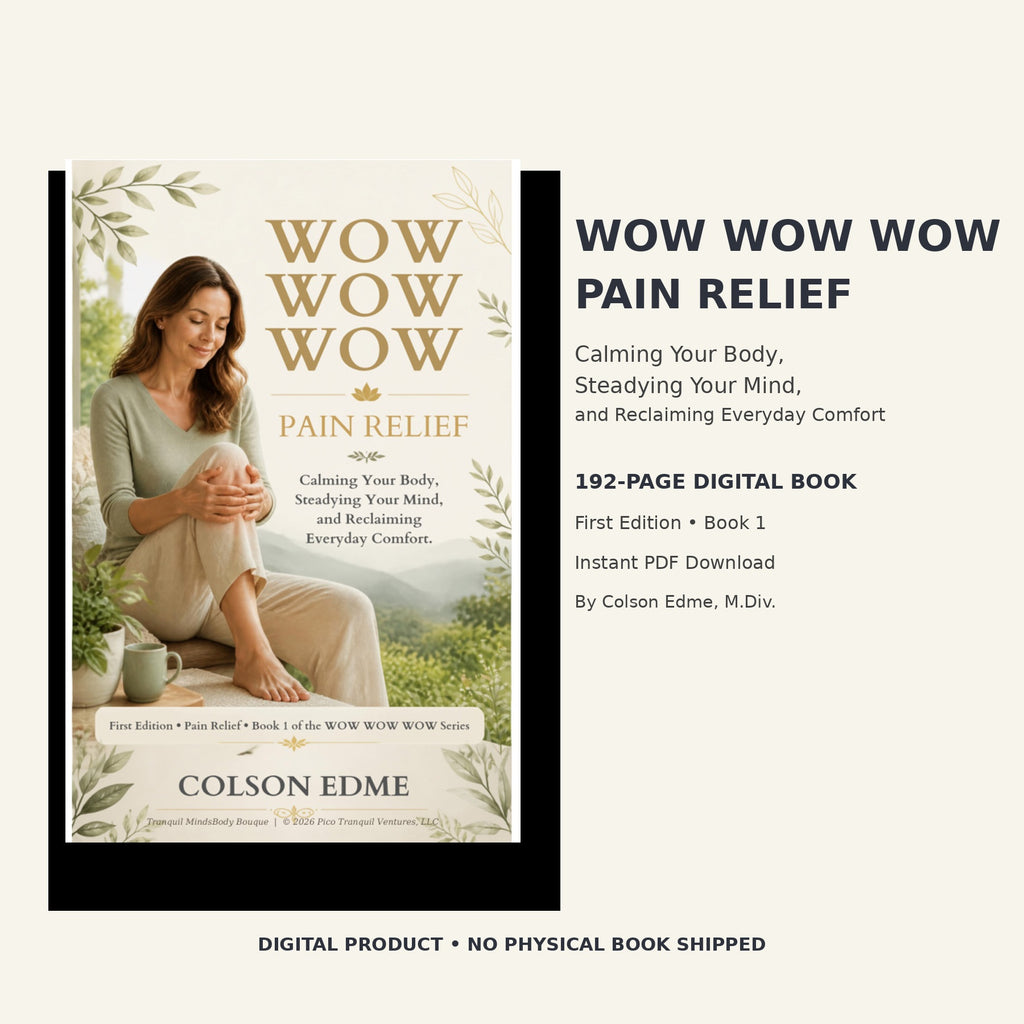 WOW WOW WOW Pain Relief eBook cover by Colson Edme