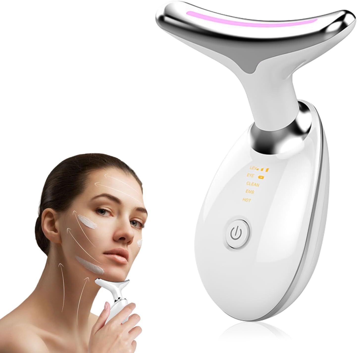 Masseur LED 3 modes pour le cou et le visage, pour une peau sculptée et jeune