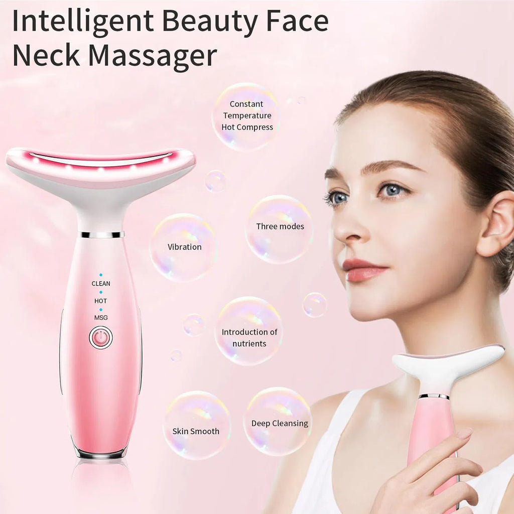 Masajeador facial y de cuello GlowLift para reafirmar la piel.