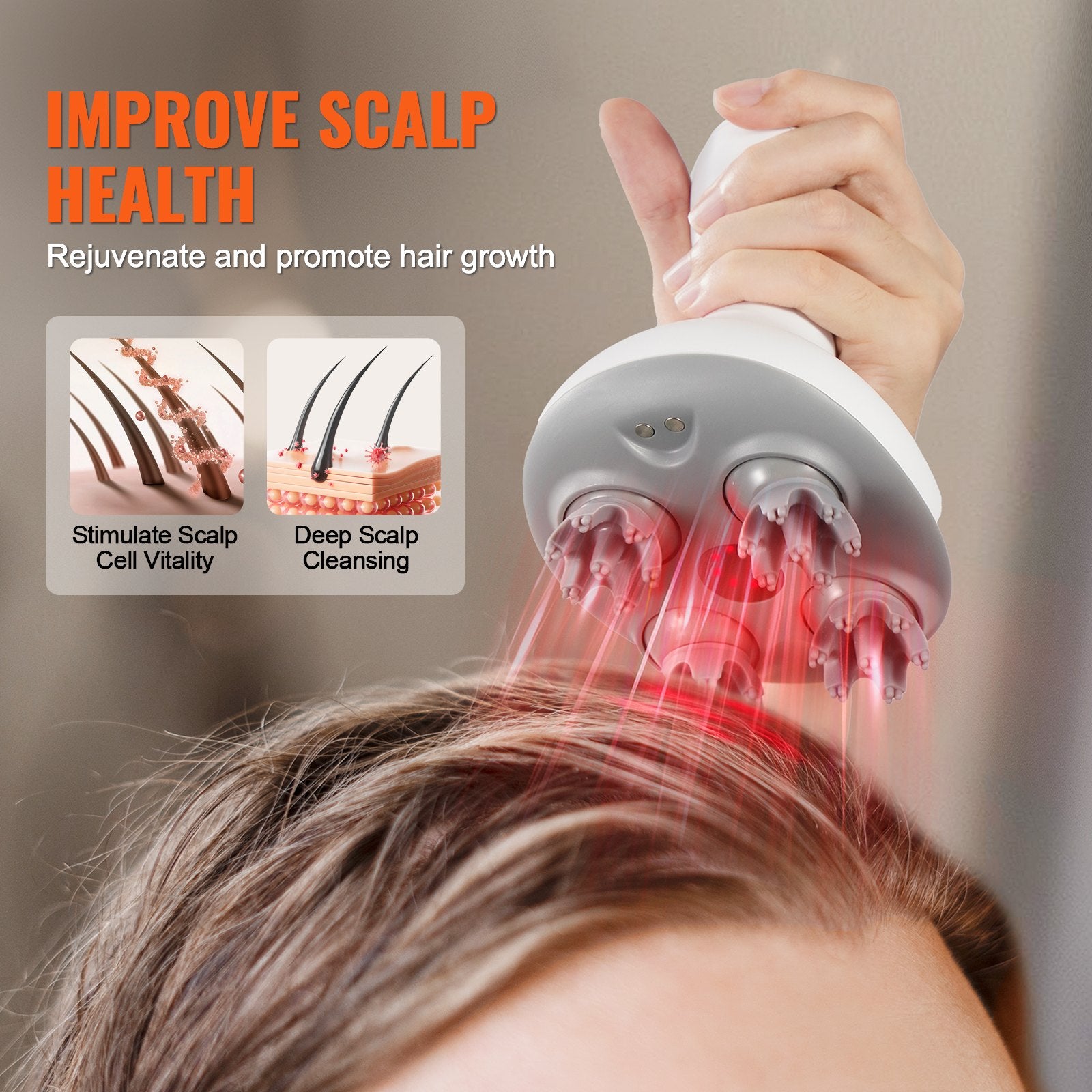 RelaxScalp Electric Head Massager For Stress Relief And Comfort