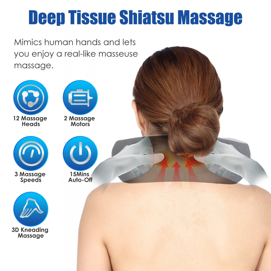 Heated Neck Massage Pillow