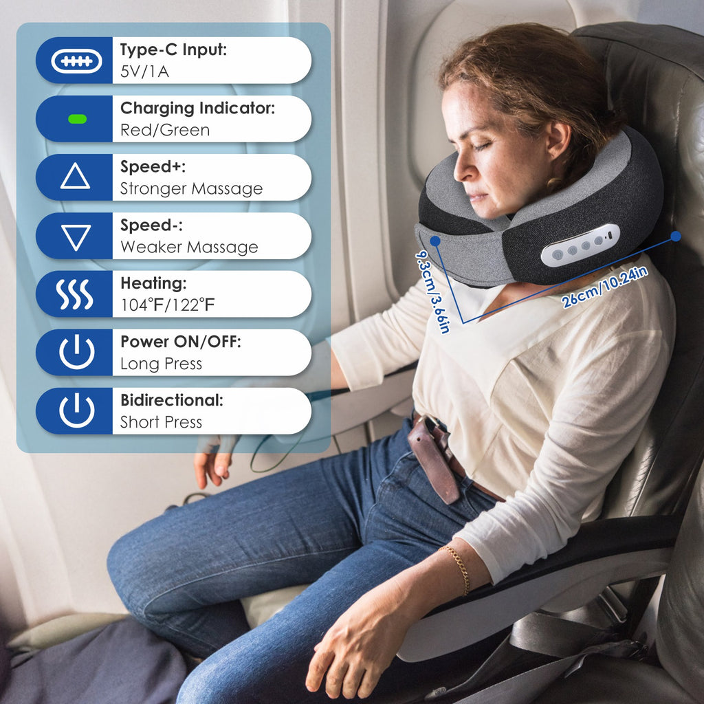 Heated Neck Massage Pillow