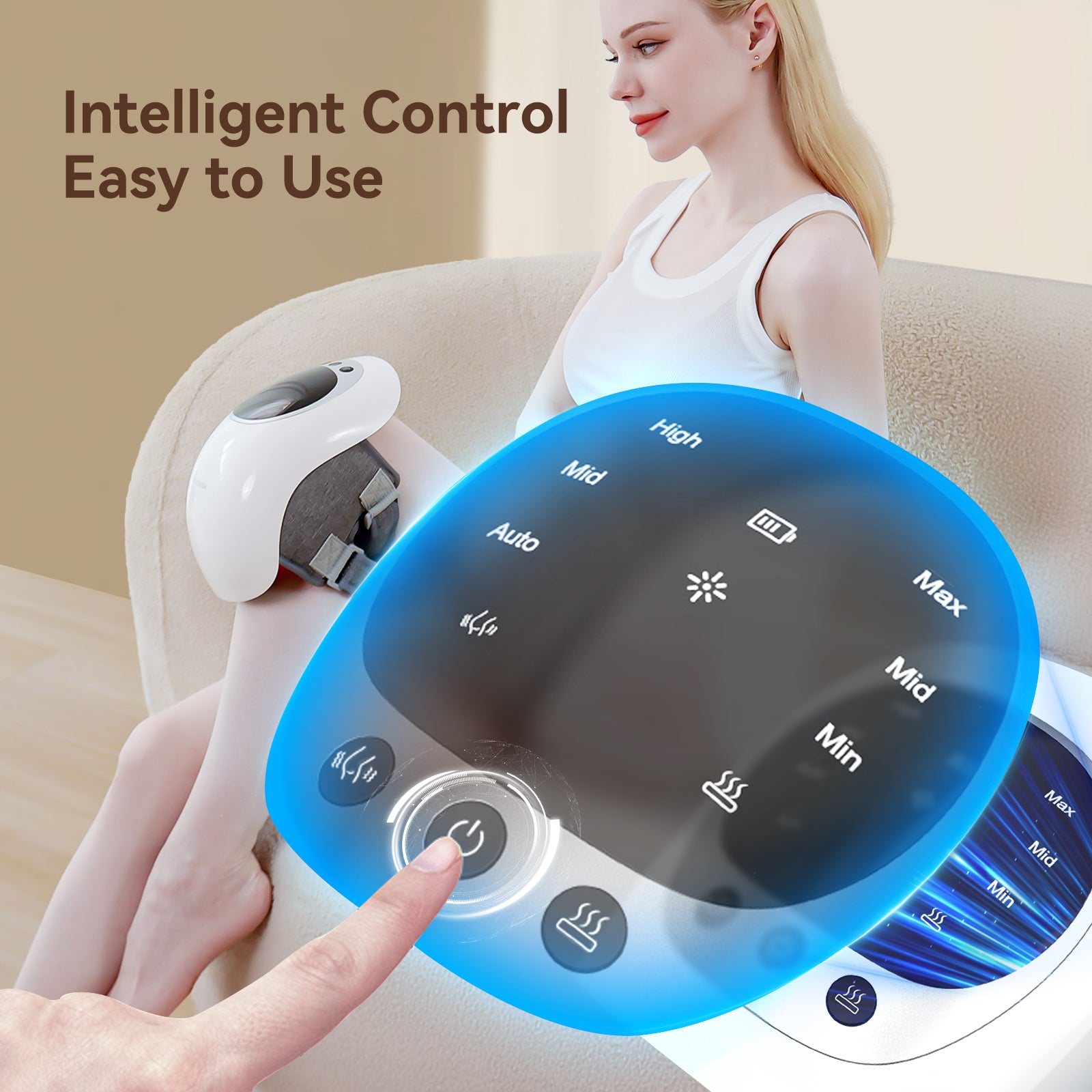 KneeRelief Wireless Knee Massager For Pain Relief And Comfort