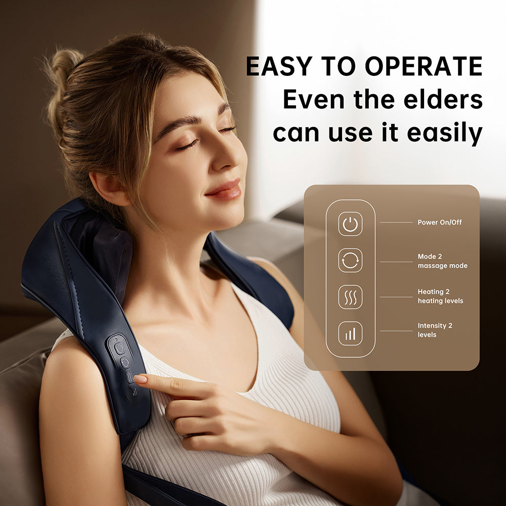 Masajeador de cuello y espalda Shiatsu DeepRelief para relajación