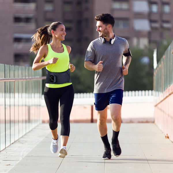 Masajeador lumbar inalámbrico WarmRelief para aliviar el dolor y promover la relajación.