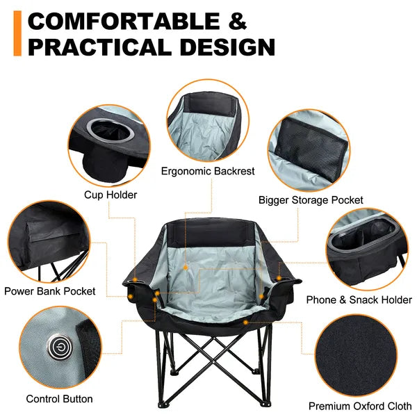 Heated Camping Lounge Chair