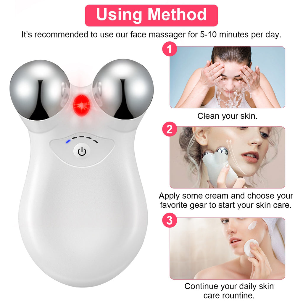 Masajeador facial de microcorriente GlowLift para reafirmar y tensar la piel.