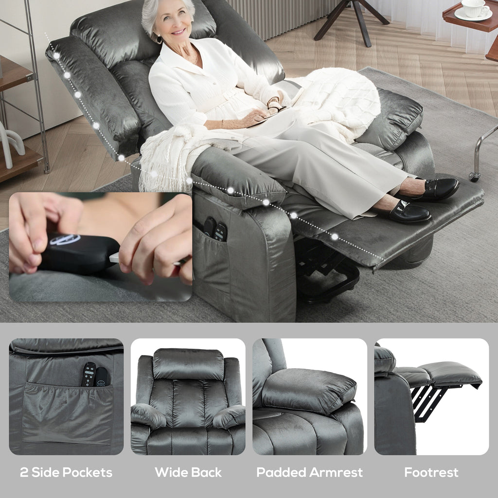Power Lift Massage Recliner