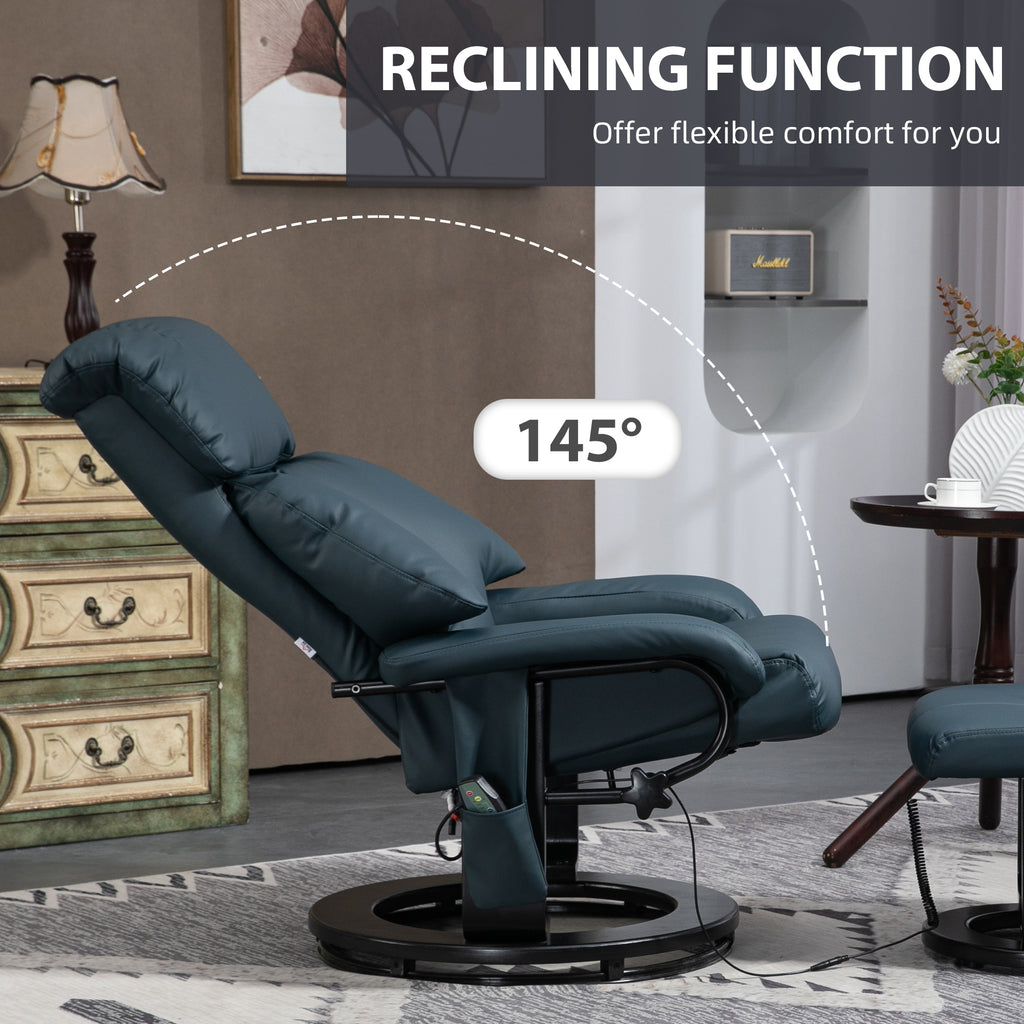 Swivel Massage Recliner Set
