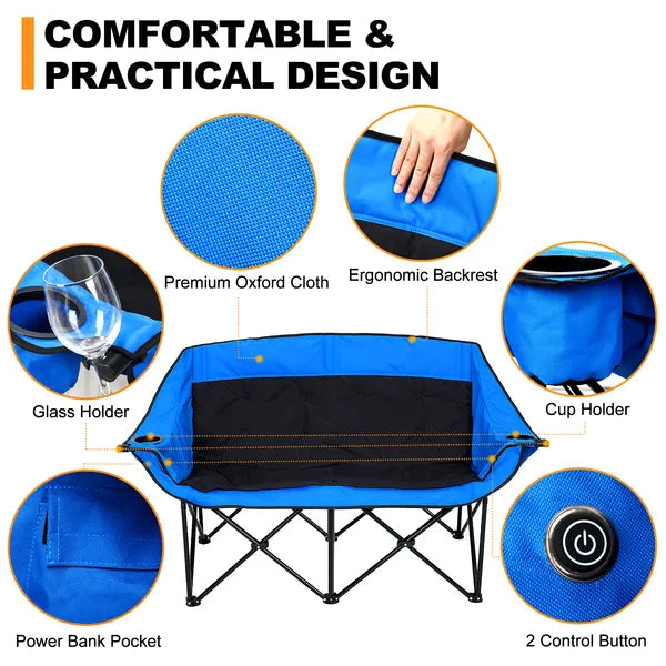 Heated Camping Lounge Chair