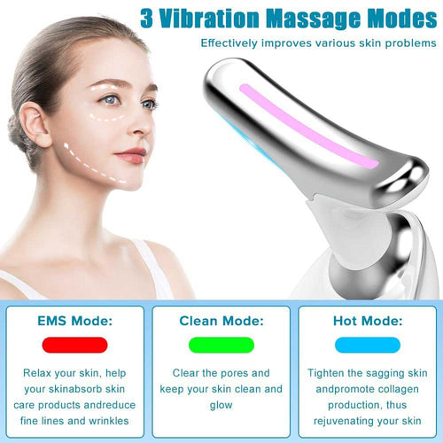 3-Mode LED Neck & Face Massager