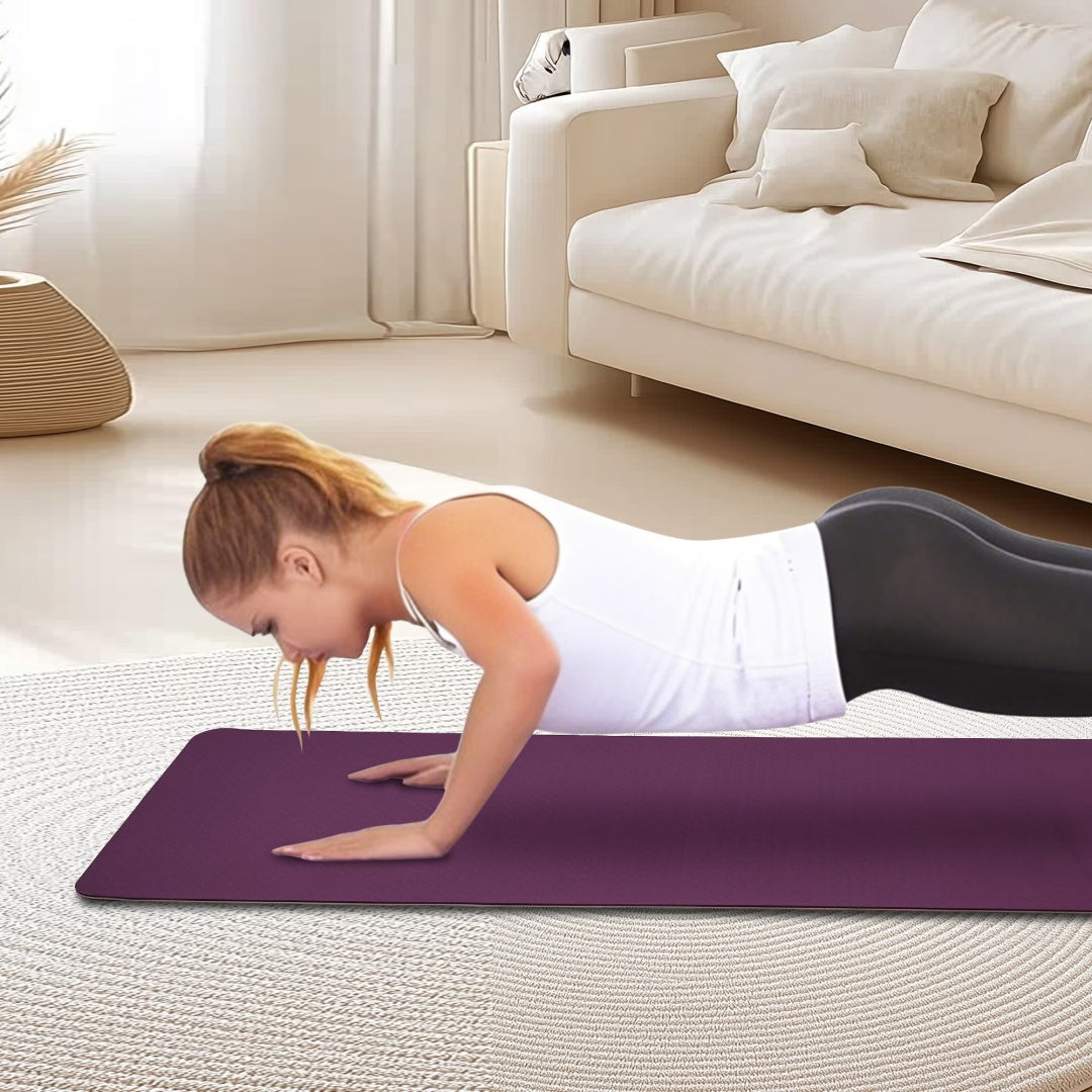 FlexFlow Non-Slip Yoga Mat For Fitness And Home Workouts