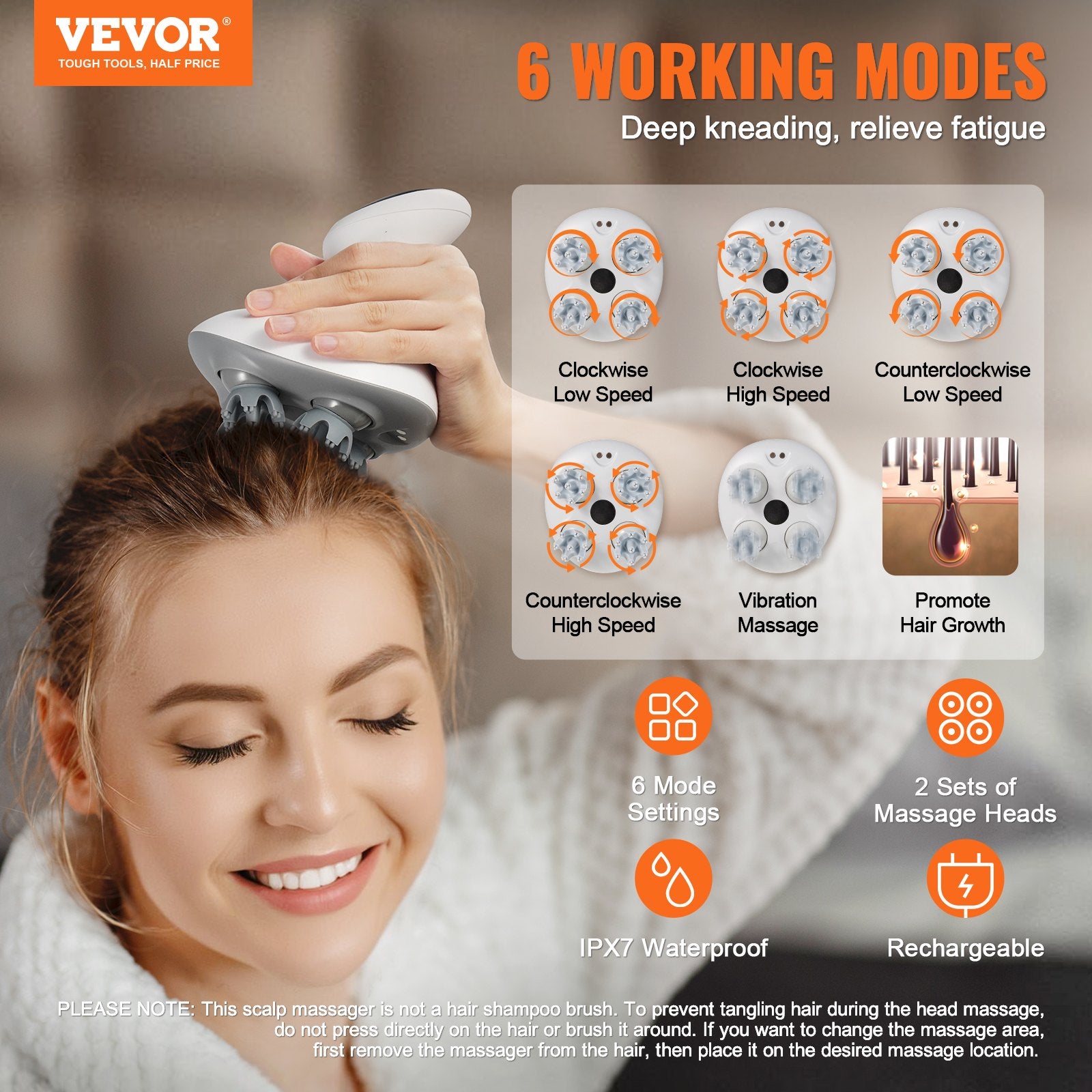 RelaxScalp Electric Head Massager For Stress Relief And Comfort