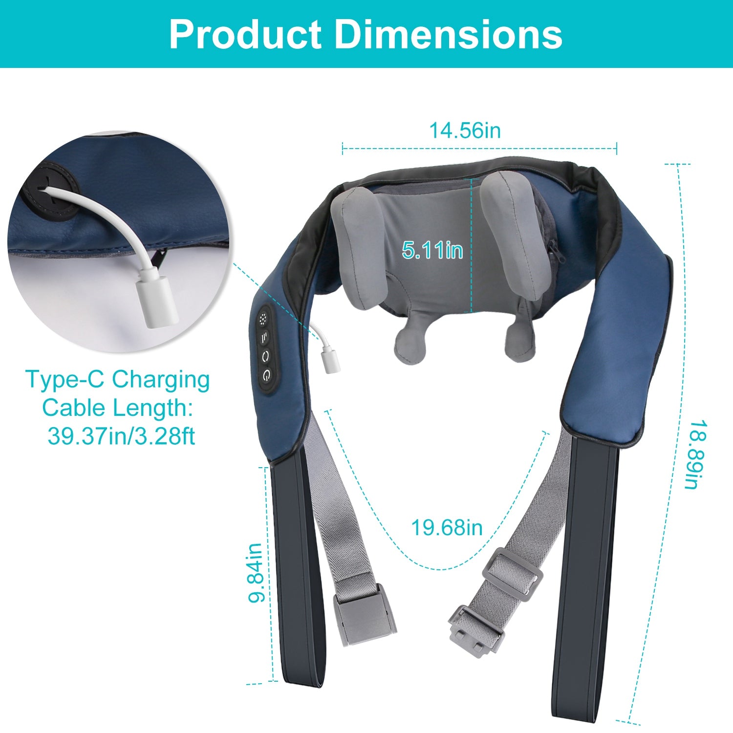 Heat Therapy Massage Pillow