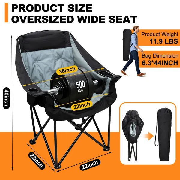 Heated Camping Lounge Chair