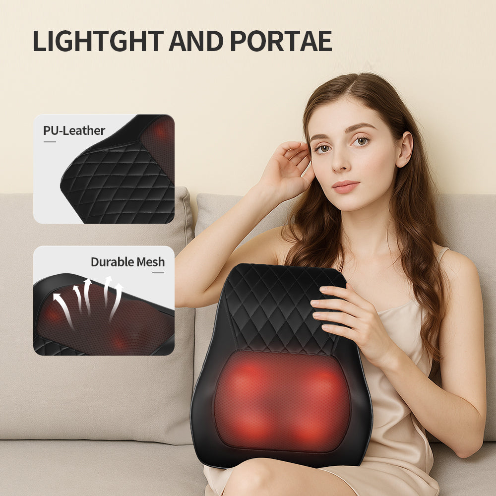 Coussin chauffant et masseur pour la nuque NeckRelief, pour une relaxation et un confort optimaux