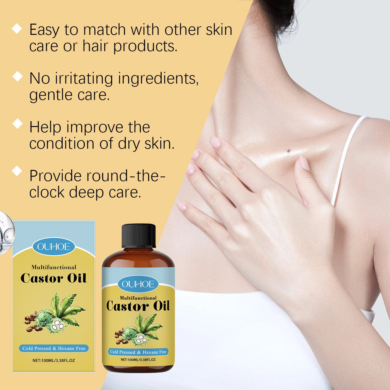 Organic Castor Massage Oil