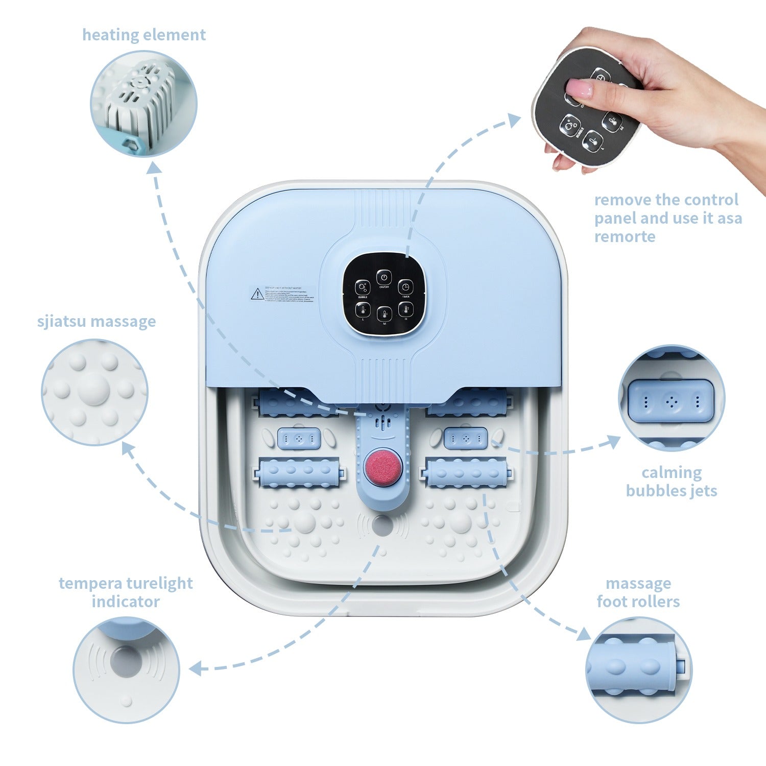 Heated Foot Spa Massager
