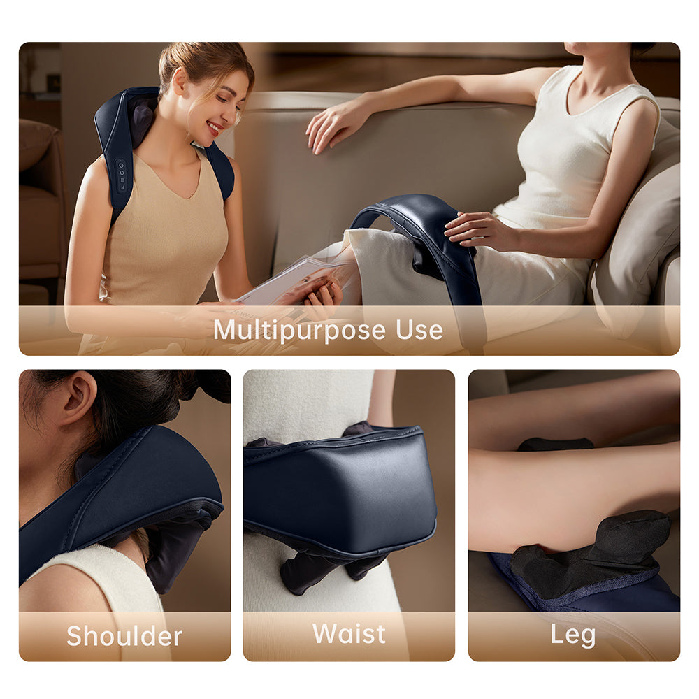 Masajeador de cuello y espalda Shiatsu DeepRelief para relajación