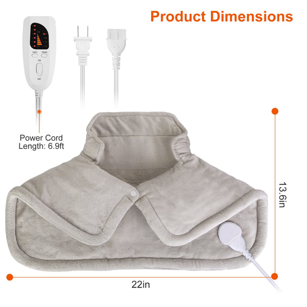 Deep Relief Neck And Shoulder Heating Pad For Muscle Relaxation