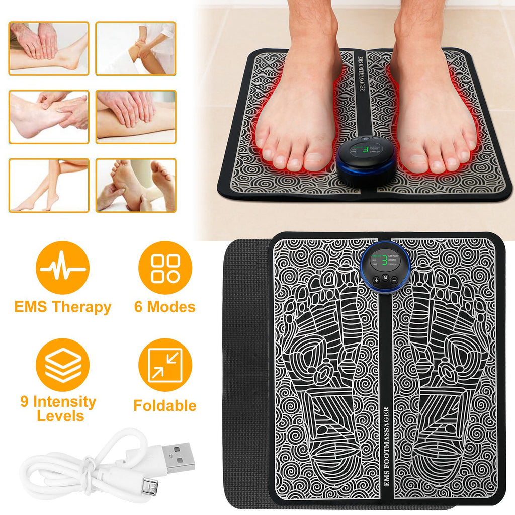 FlexRelief EMS Foot Massager For Muscle Pain And Relaxation