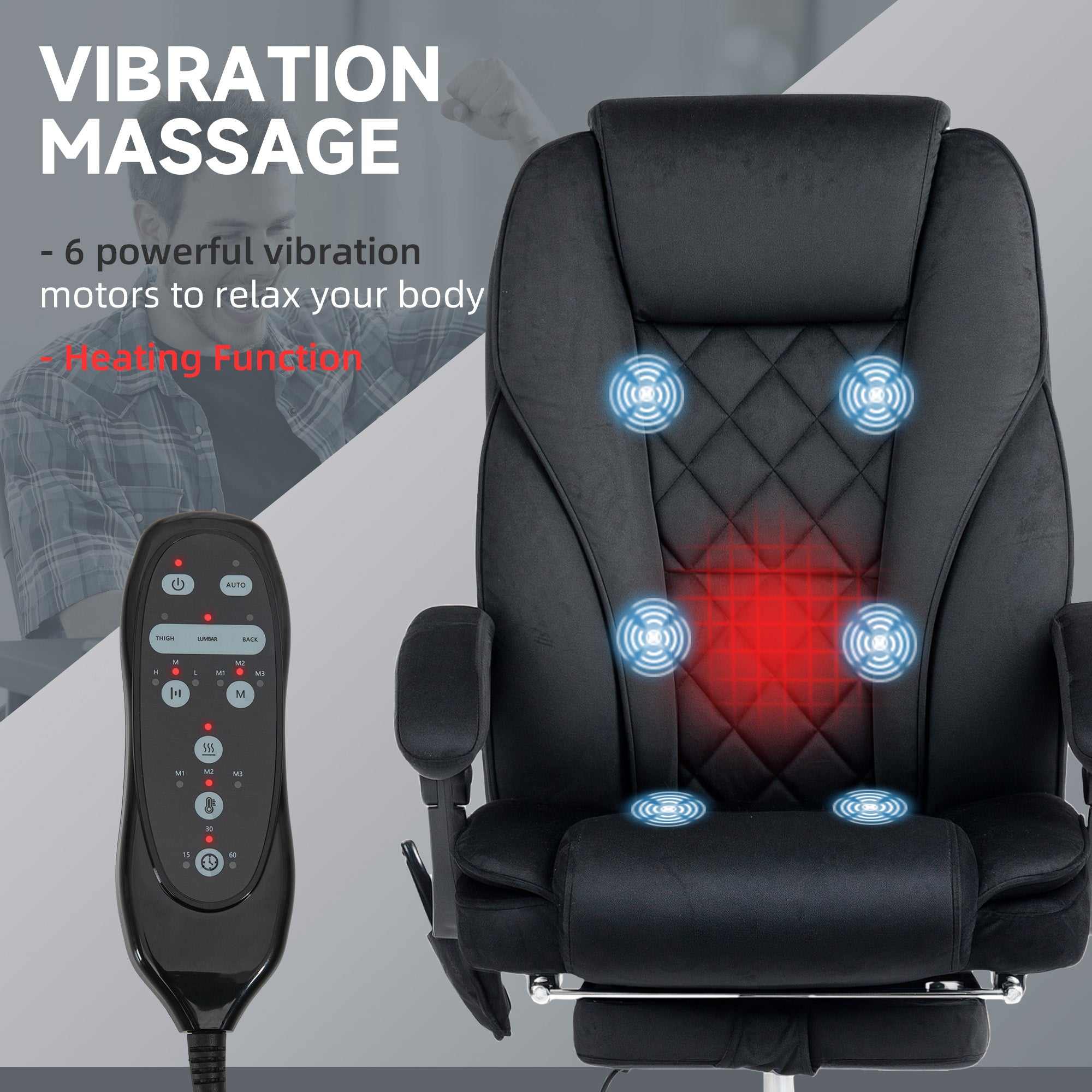 Heated Massage Office Chair