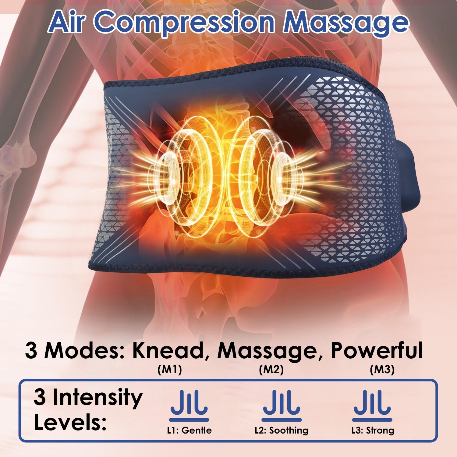 Heated Compression Back Massager