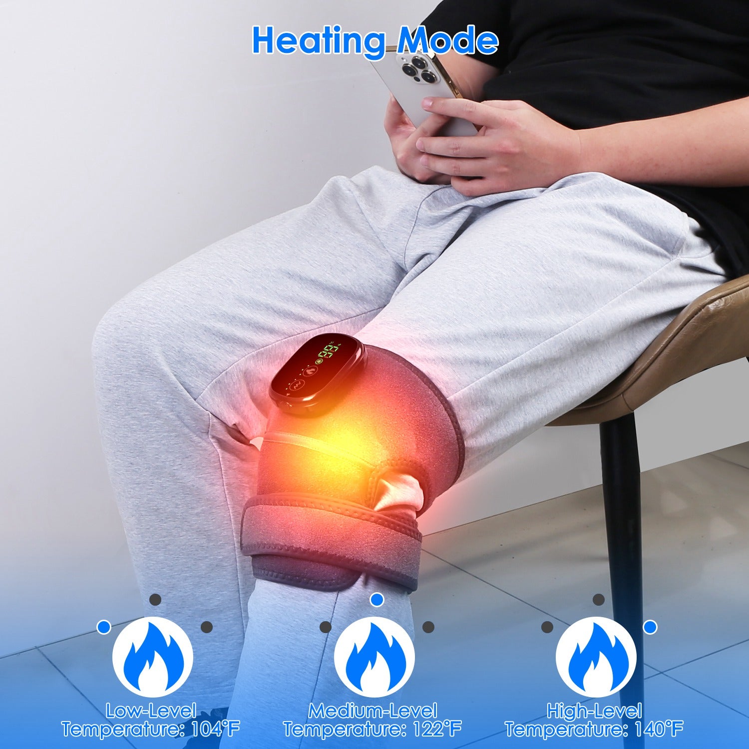 Masajeador articular térmico FlexRelief 3 en 1 para el alivio del dolor