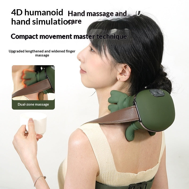 Masajeador de cuello y hombros TrapRelief para una relajación muscular profunda.
