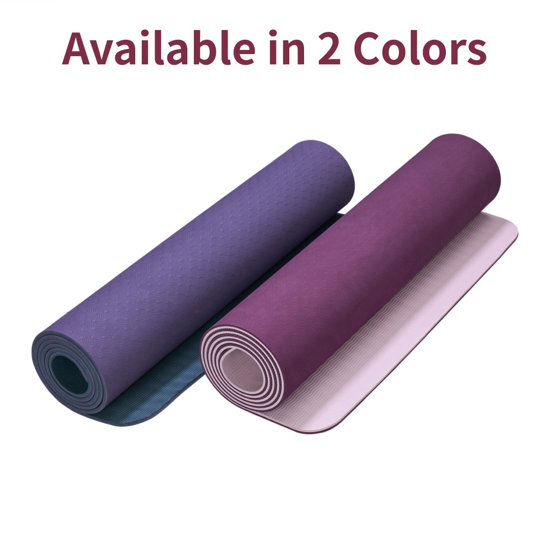 Esterilla de yoga antideslizante FlexFlow para fitness y entrenamientos en casa.