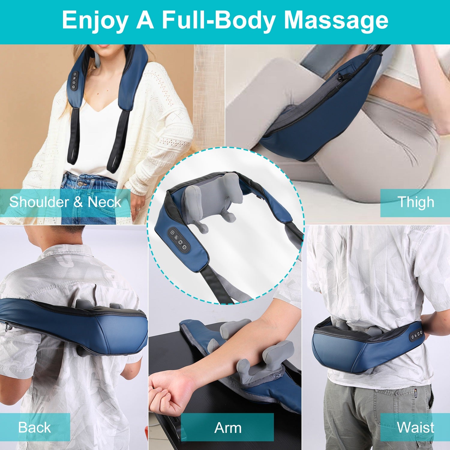 Heat Therapy Massage Pillow