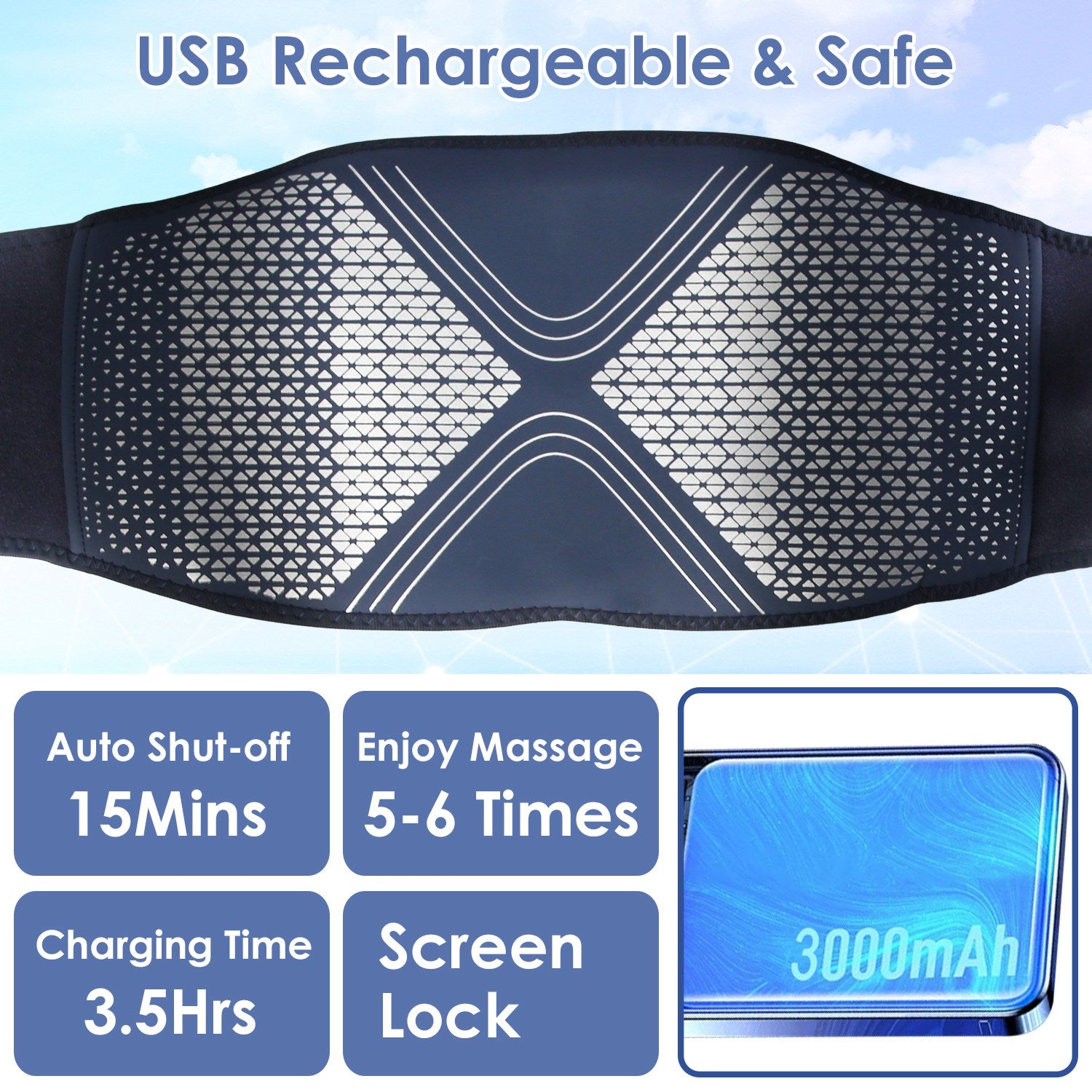 Heated Compression Back Massager