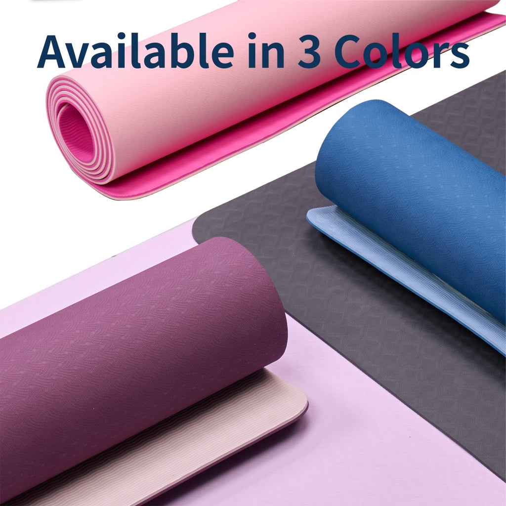 Tapis de yoga antidérapant FlexFlow pour yoga, pilates et fitness