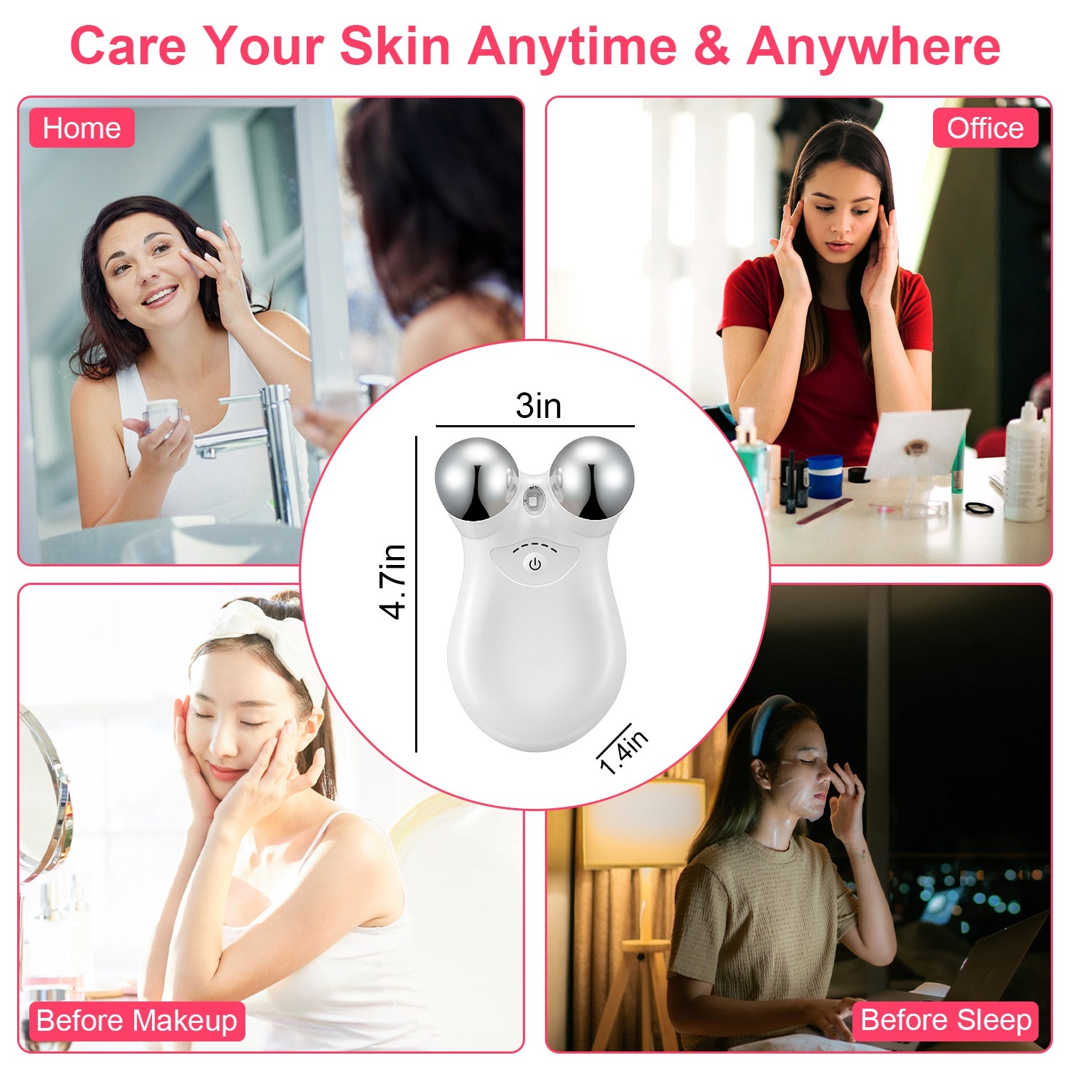 Masajeador facial de microcorriente GlowLift para reafirmar y tensar la piel.