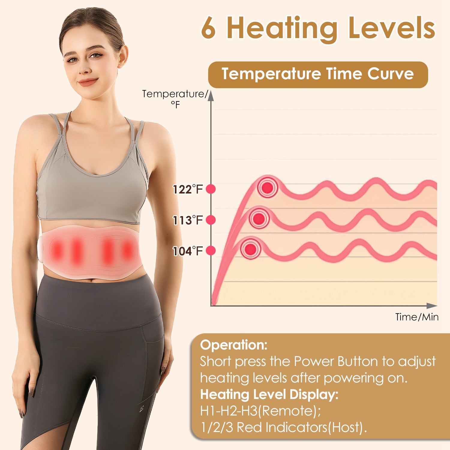 Masajeador lumbar FlexRelief EMS para alivio del dolor