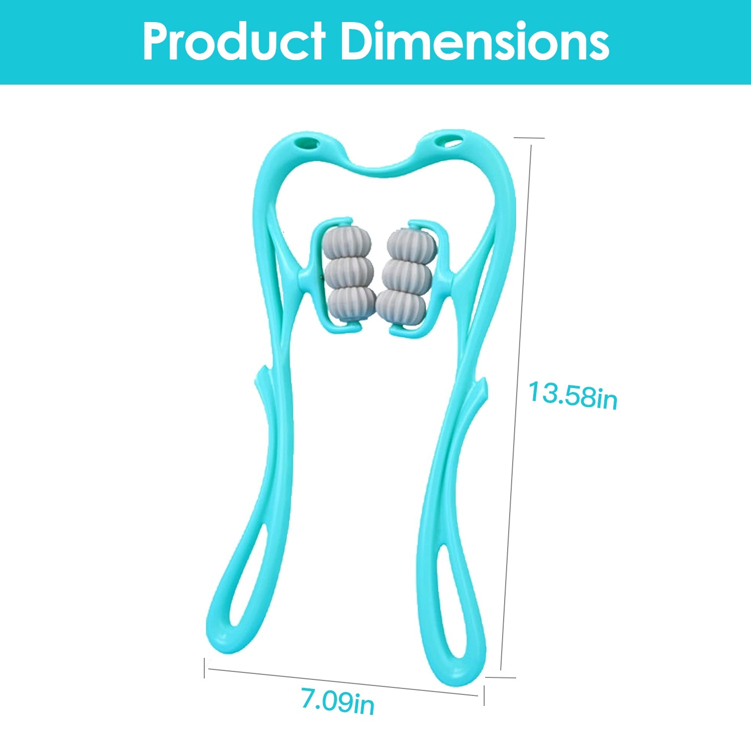 Masajeador de cuello DeepRelief para aliviar el dolor muscular.