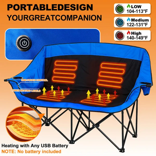 Heated Camping Lounge Chair