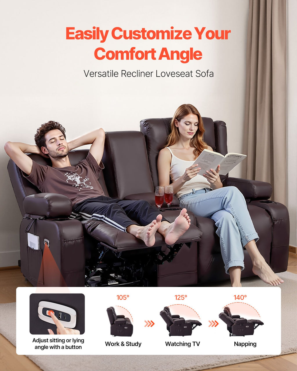 Luxury Massage Recliner Sofa