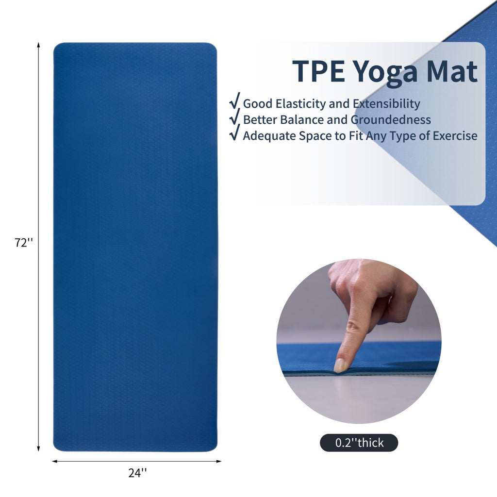 Tapis de yoga antidérapant FlexFlow pour yoga, pilates et fitness