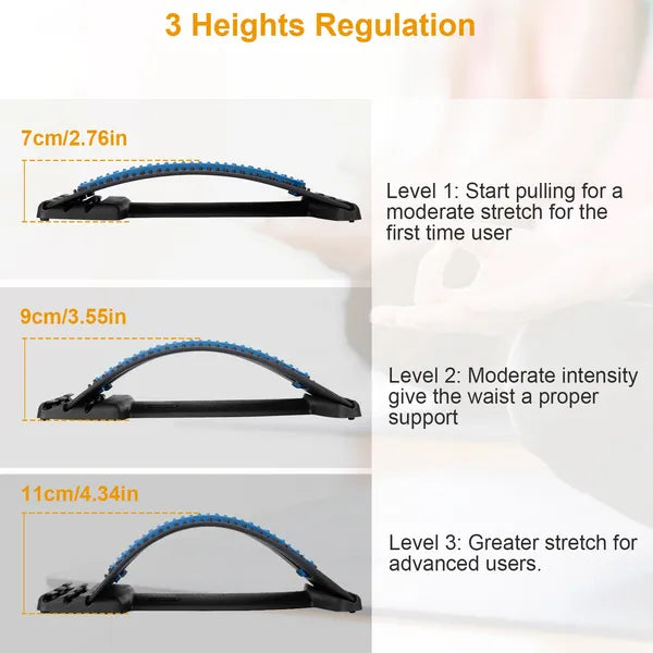 SpineRelief Back Stretcher For Upper And Lower Back Comfort