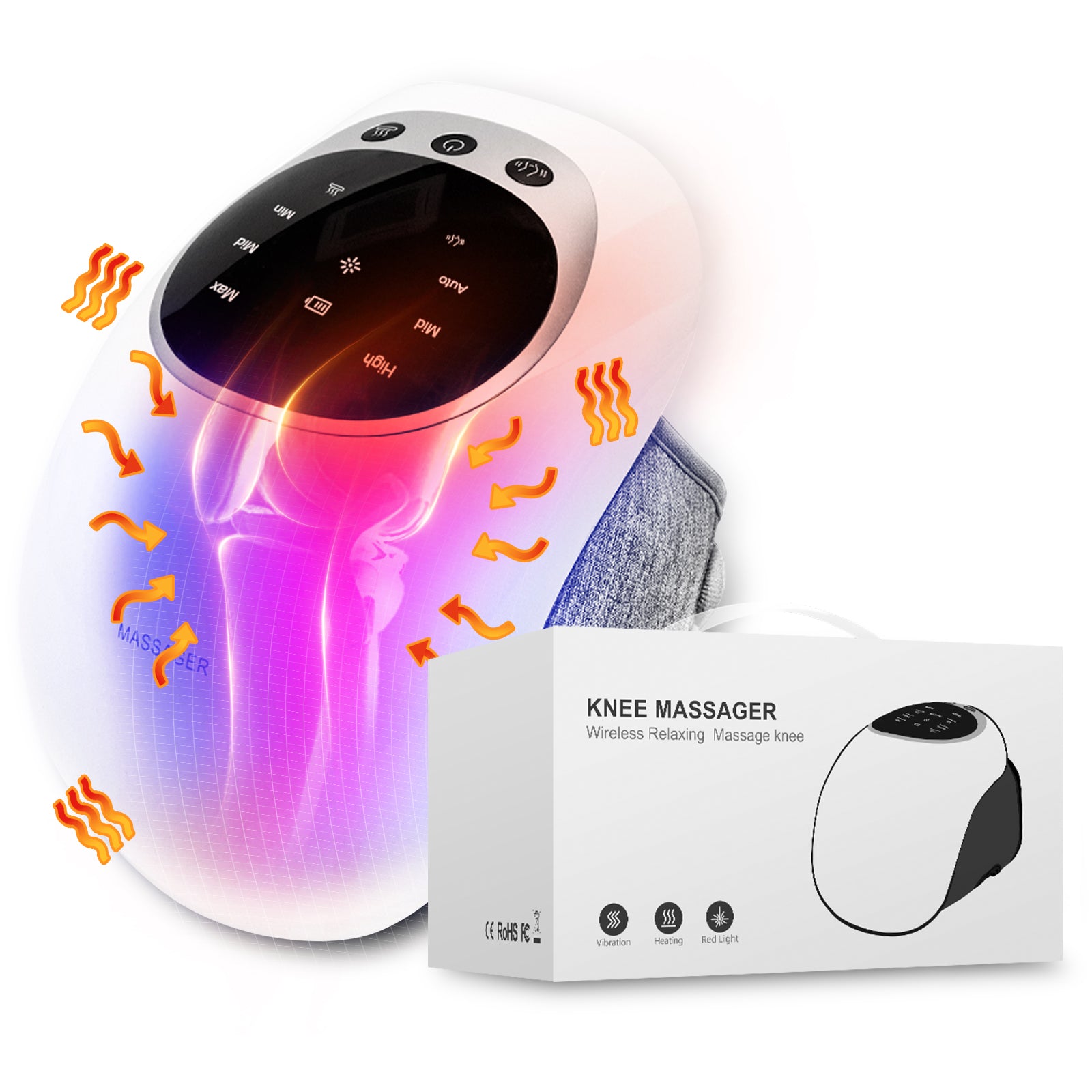 KneeRelief Wireless Knee Massager For Pain Relief And Comfort