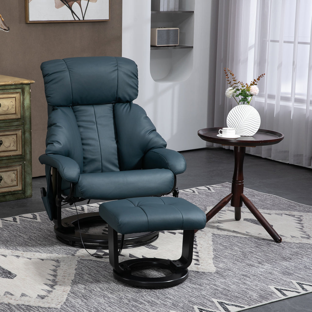 Swivel Massage Recliner Set