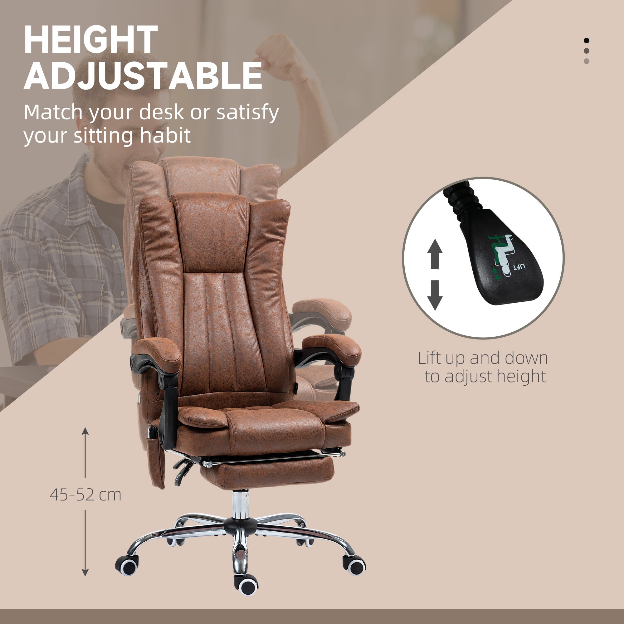 Heated Massage Office Chair
