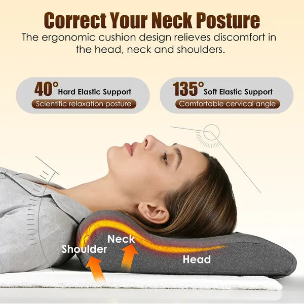 Almohada masajeadora NeckRelief para la relajación del cuello y los hombros. 