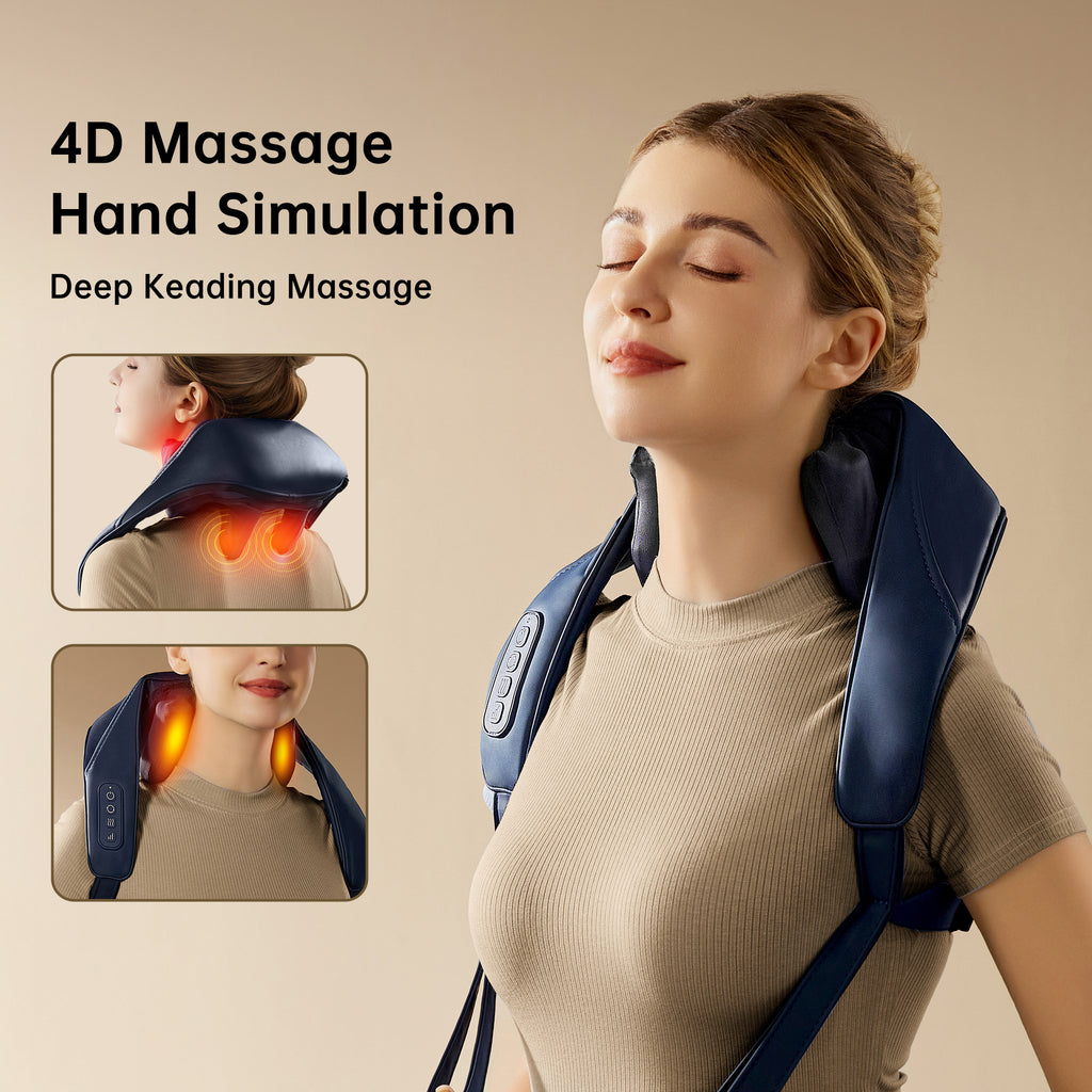 Masajeador de cuello y espalda Shiatsu DeepRelief para relajación