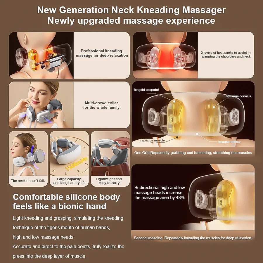 Deep Kneading Neck Massager
