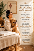 Breathe, Relax and Reconnect wellness poster watermark preview