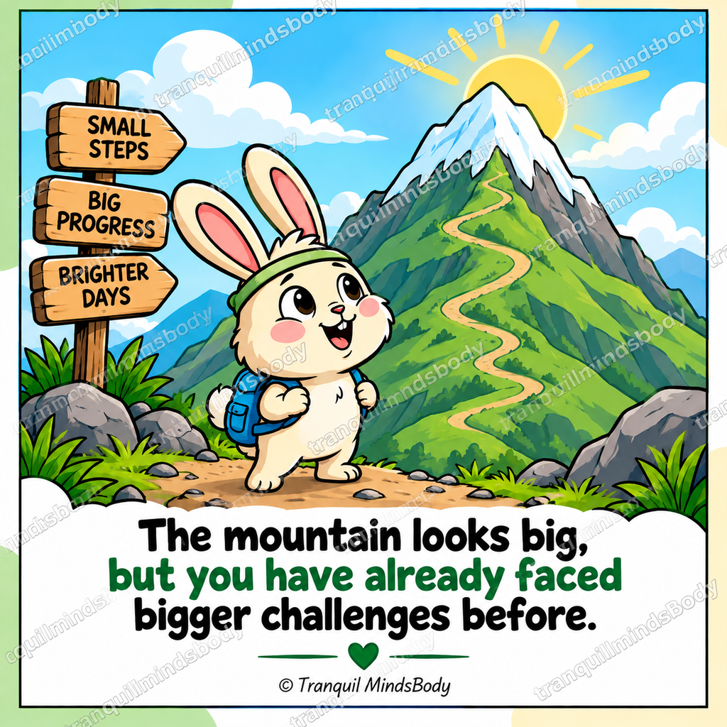 Motivation & Healing Wellness Card Pack – Cartoon Edition – 5 Digital Cards