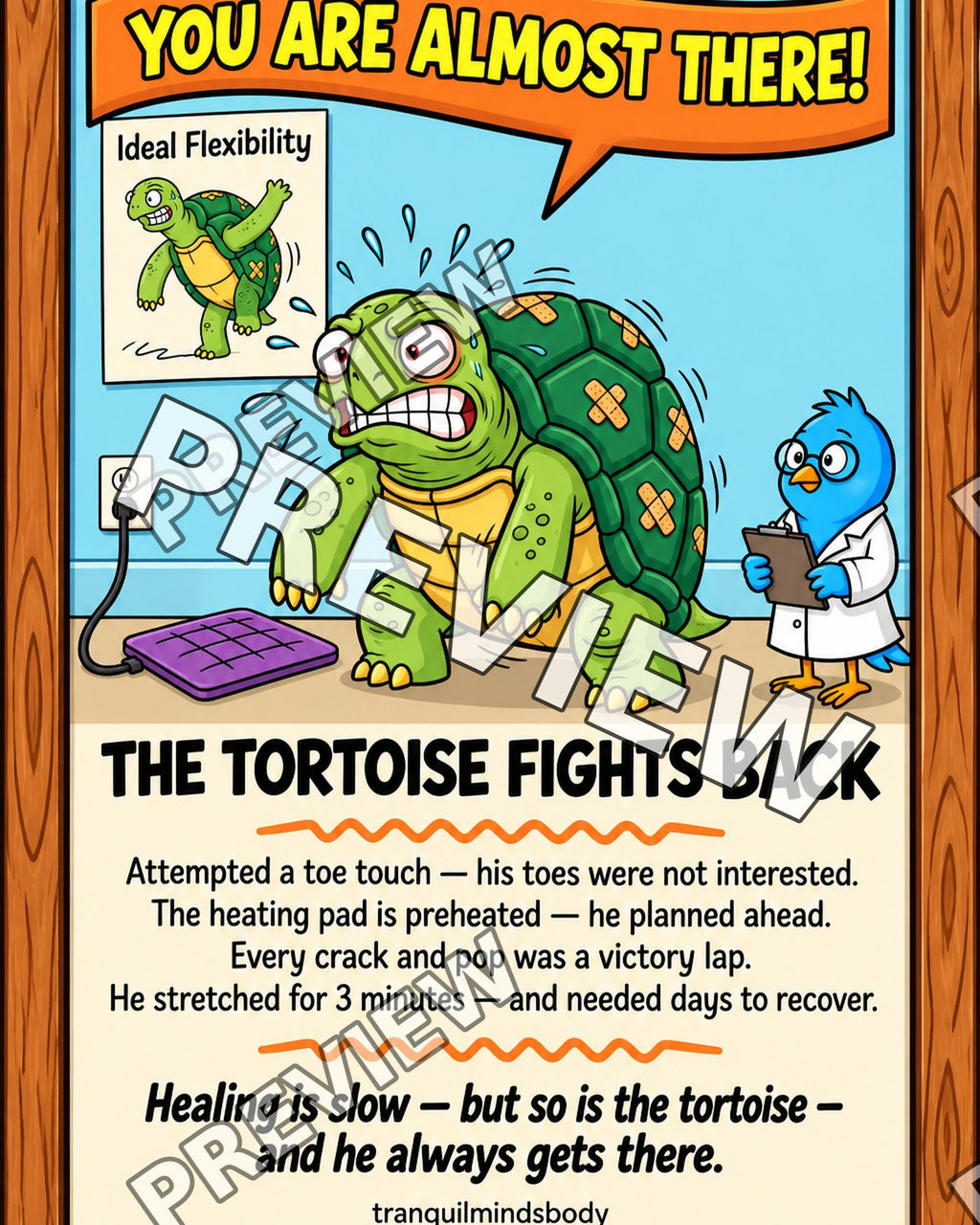 The Tortoise Fights Back – 16x20 inch size preview