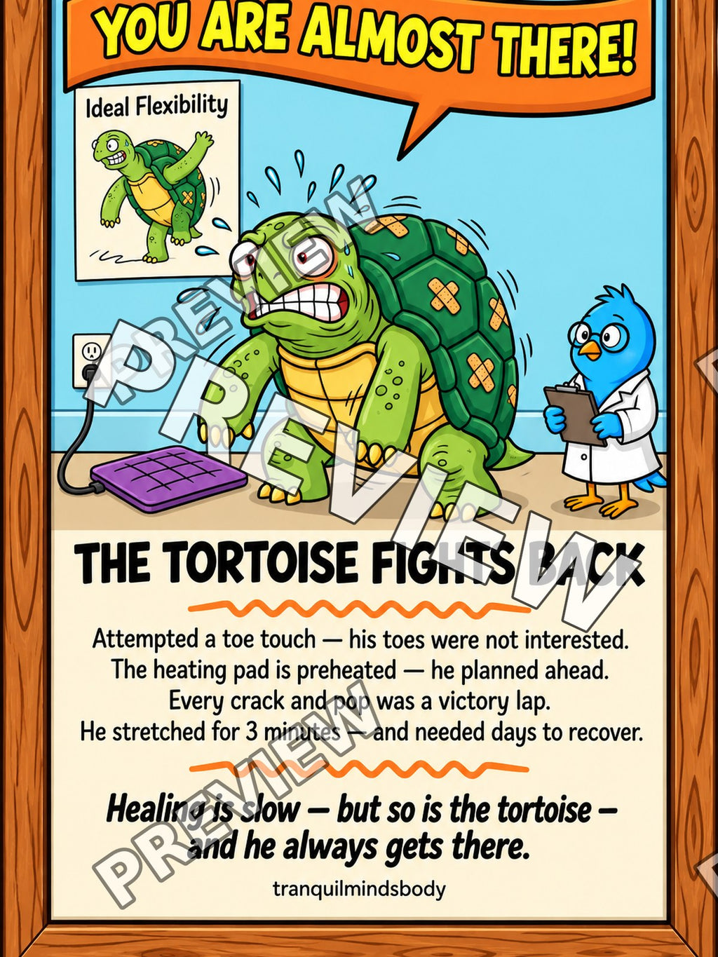 The Tortoise Fights Back – 18x24 inch size preview